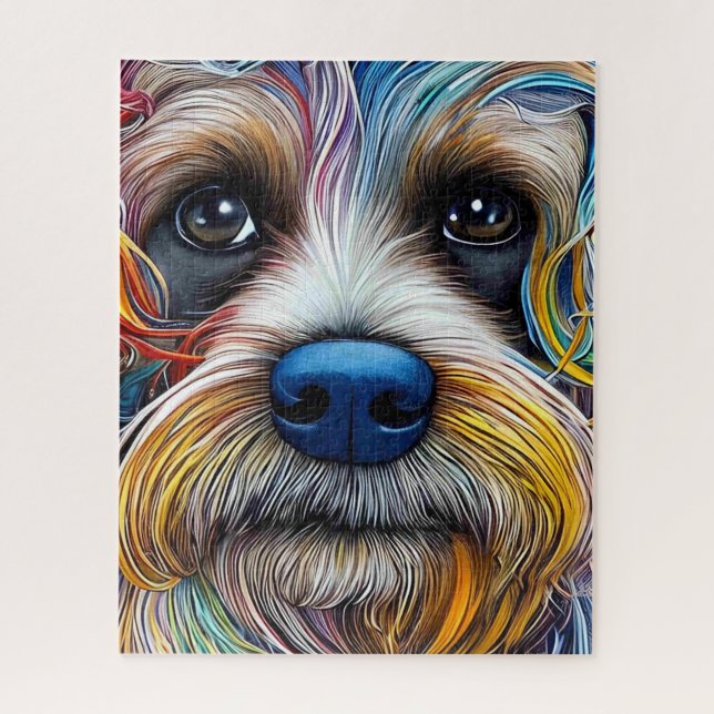 Niedlicher Pop Art Terrier (Vertikal)