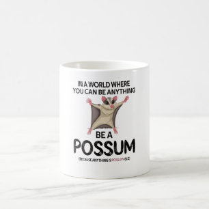 Niedlicher Possum Girl Opossum Lover Possum Whispe Kaffeetasse