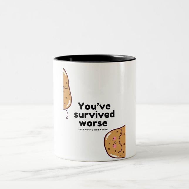 Niedlicher Potato-Cup Zweifarbige Tasse (Mittel)