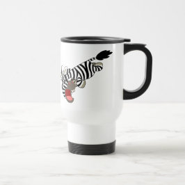 Niedlicher Prankish Cartoon Zebra Tasse