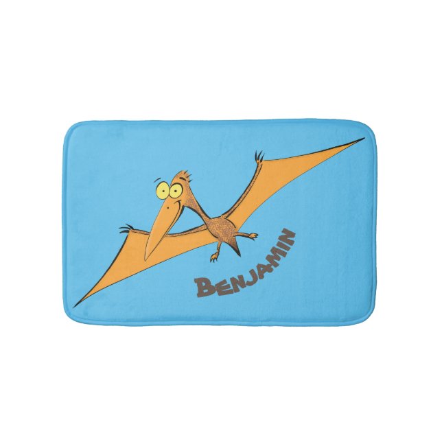 Niedlicher Pterodactylus-Cartoon Badematte (Vorderseite)