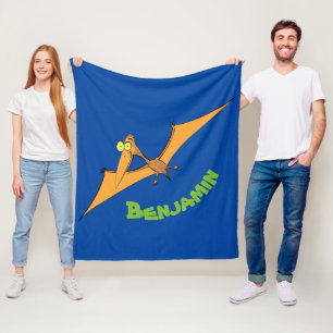 Niedlicher Pterodactylus-Cartoon Fleecedecke