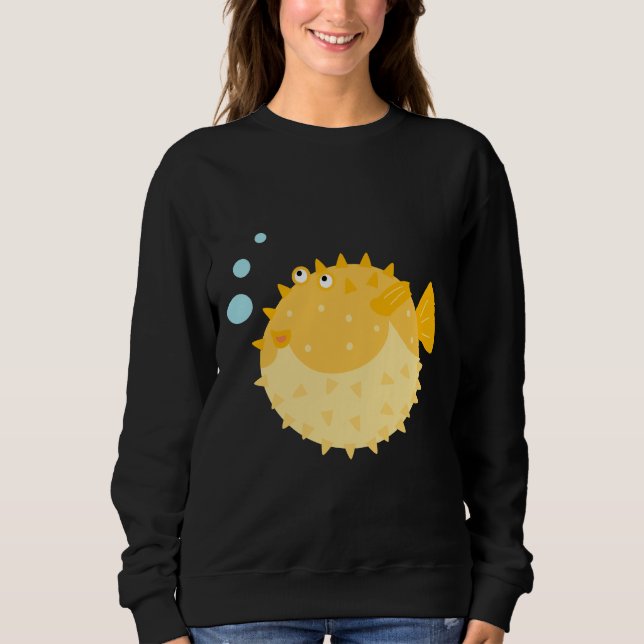 Niedlicher Puffer Sweatshirt (Vorderseite)