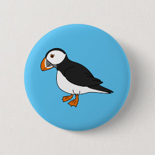 Niedlicher Puffin Button