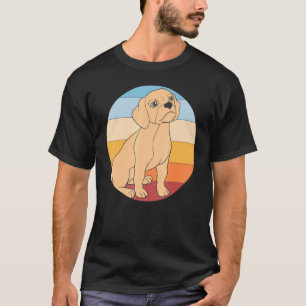 Niedlicher Puggle Hundebesitzer Haustier Retro Pug T-Shirt