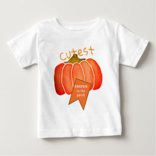 Niedlicher Pumpkin Fall Geburtstag Baby T-shirt