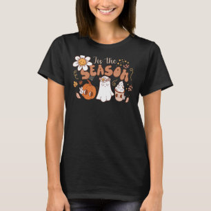 Niedlicher Pumpkin Geist Herbstresultat unheilvoll T-Shirt