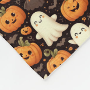 Niedlicher Pumpkin Ghost Add Name Halloween Baby Fleecedecke