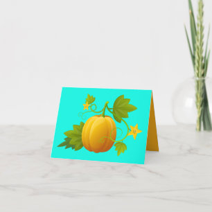 Niedlicher Pumpkin-Hinweis Karte