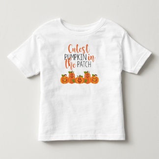 Niedlicher Pumpkin im Patch Kleinkind Ruffle T-Shi Kleinkind T-shirt