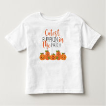 Niedlicher Pumpkin im Patch Kleinkind Ruffle T-Shi