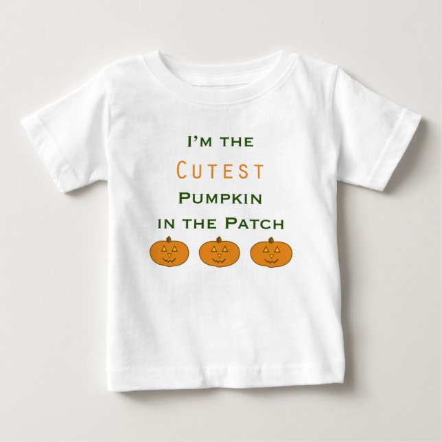 Niedlicher Pumpkin im Patch Säugling T - Shirt (Vorderseite)