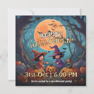 Niedlicher Pumpkin Patch Kids Halloween Einladung