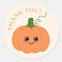 Niedlicher Pumpkin Peach & Orange Vielen Dank