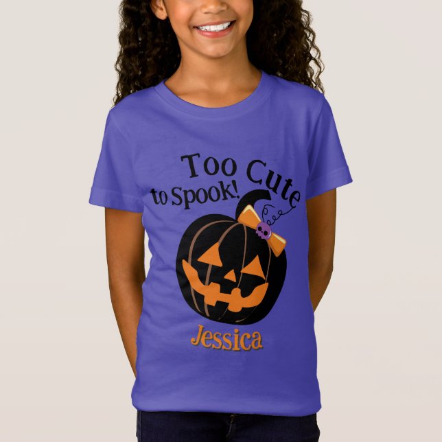 Niedlicher Pumpkin Princess Halloween T - Shirt (Vorderseite)