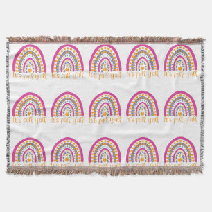 Niedlicher Pumpkin-Regenbogen Decke