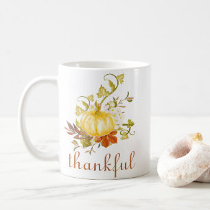 Niedlicher Pumpkin Twitter Wasserfarbe Erntedank Kaffeetasse