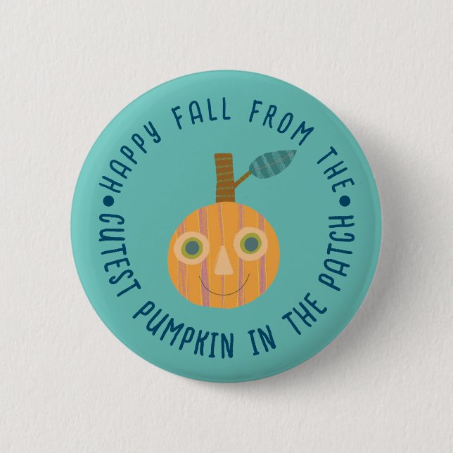 Niedlicher Pumpknopf Button (Vorderseite)