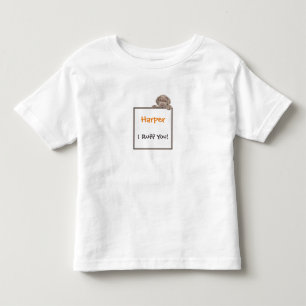 Niedlicher Puppy-Hund Adorable Frame Individuelle  Kleinkind T-shirt