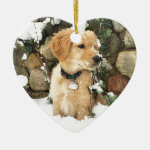 Niedlicher Puppy Labrador Retrieve Keramikornament