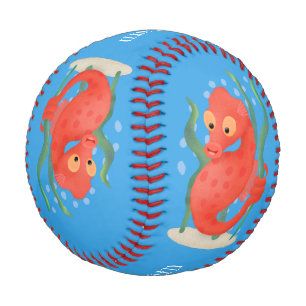 Niedlicher Pygmäen-Seepferd-Cartoon Baseball
