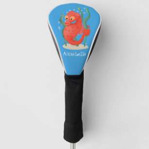 Niedlicher Pygmäen-Seepferd-Cartoon Golf Headcover