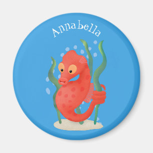 Niedlicher Pygmäen-Seepferd-Cartoon Magnet