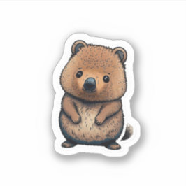 Niedlicher Quokka-Sticker Aufkleber