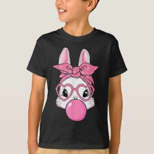 Niedlicher Rabbit Bunny Blows Gum Ostertag T-Shirt