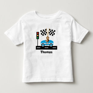 Niedlicher Racecar-T - Shirt mit Affe