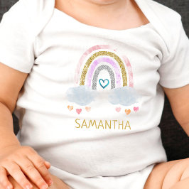 Niedlicher Rainbow Baby Bodysuit Baby Strampler