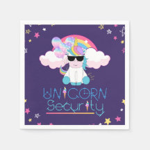 Niedlicher Rainbow Baby Unicorn Security T - Shirt