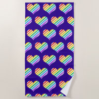 Niedlicher Rainbow Lila Herzschlag