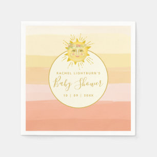 Niedlicher Rainbow Ray of Sunshine Baby Shower Serviette