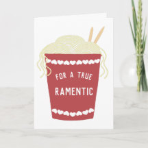 Niedlicher Ramen Noodles "Ramentic" Valentinstag