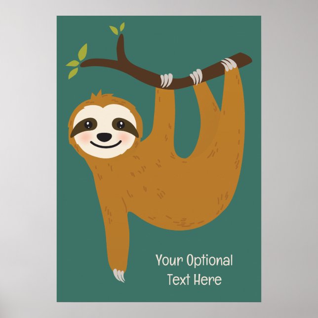 Niedlicher Rand für Text und Farbe Poster (Vorne)