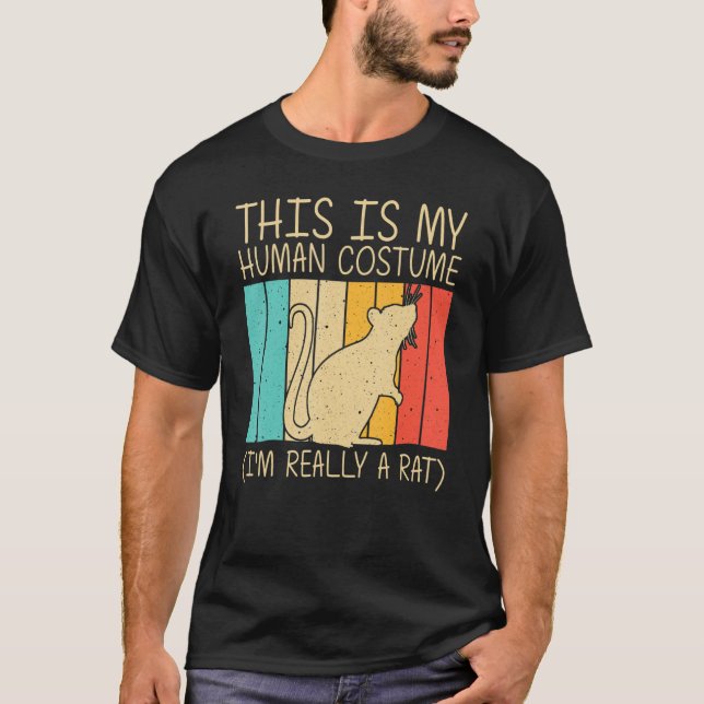 Niedlicher Rat für Männer - Maus Rat Rat Rattentie T-Shirt (Vorderseite)