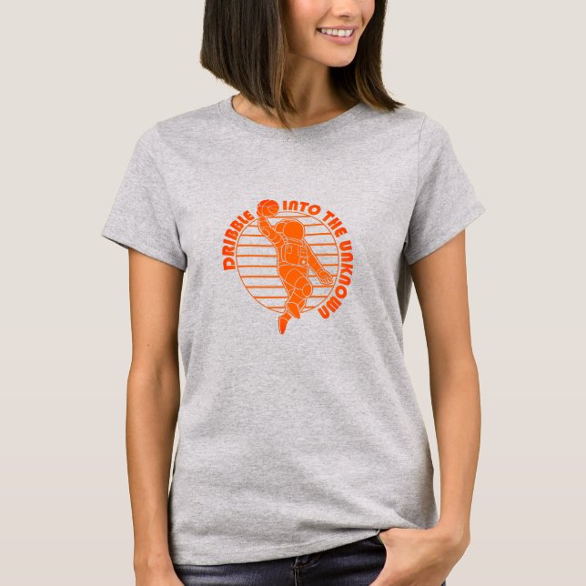 Niedlicher Raumfahrer Basketball-T - Shirt (Vorderseite)