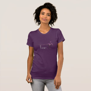 Niedlicher Rawr rosa Dinosaurier T-Shirt
