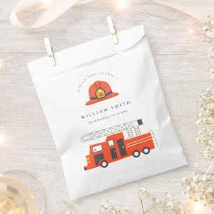 Niedlicher Red Fireruck Motor Kinder jeden Geburts Geschenktütchen