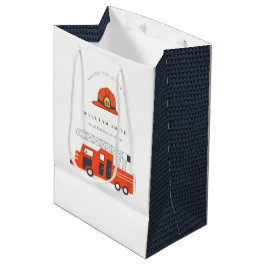 Niedlicher Red Fireruck Motor Kinder jeden Geburts Mittlere Geschenktüte