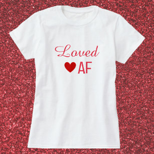 Niedlicher Red Heart Love AF T - Shirt