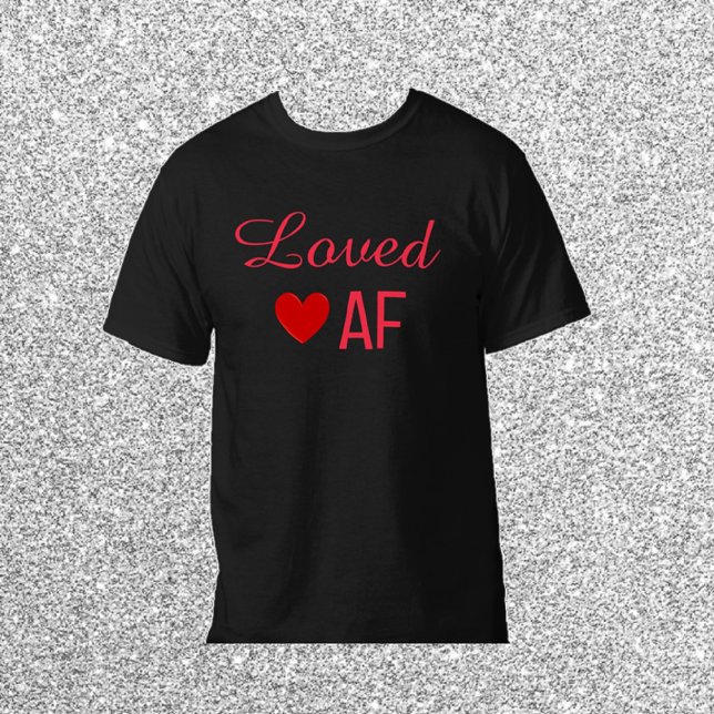 Niedlicher Red Heart Love AF T - Shirt (Von Creator hochgeladen)