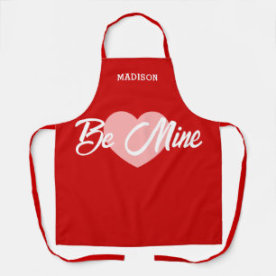 Niedlicher Red Heart Valentinstag Schürze