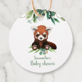 Niedlicher Red Panda Bear Wasserfarbe Neutrale Bab Geschenkanhänger