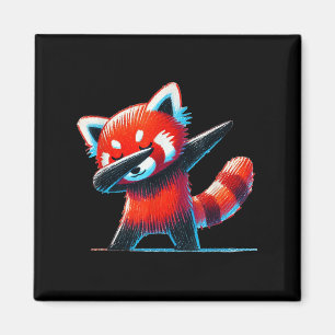 Niedlicher Red Panda Dabbing Tier Lover Z Magnet