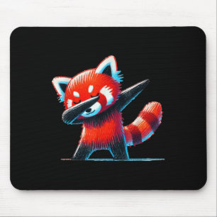 Niedlicher Red Panda Dabbing Tier Lover Z Mousepad