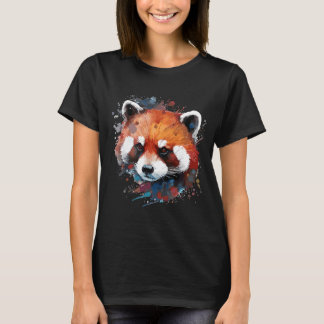 Niedlicher Red Panda für Red Panda farbenfrohe Reg T-Shirt