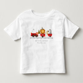 Niedlicher Red Woodland Animal Train jedes Alter G Kleinkind T-shirt
