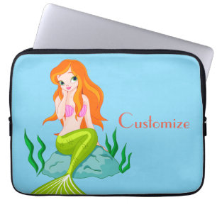 Niedlicher RedkopfMermaid Thunder_Cove Laptopschutzhülle